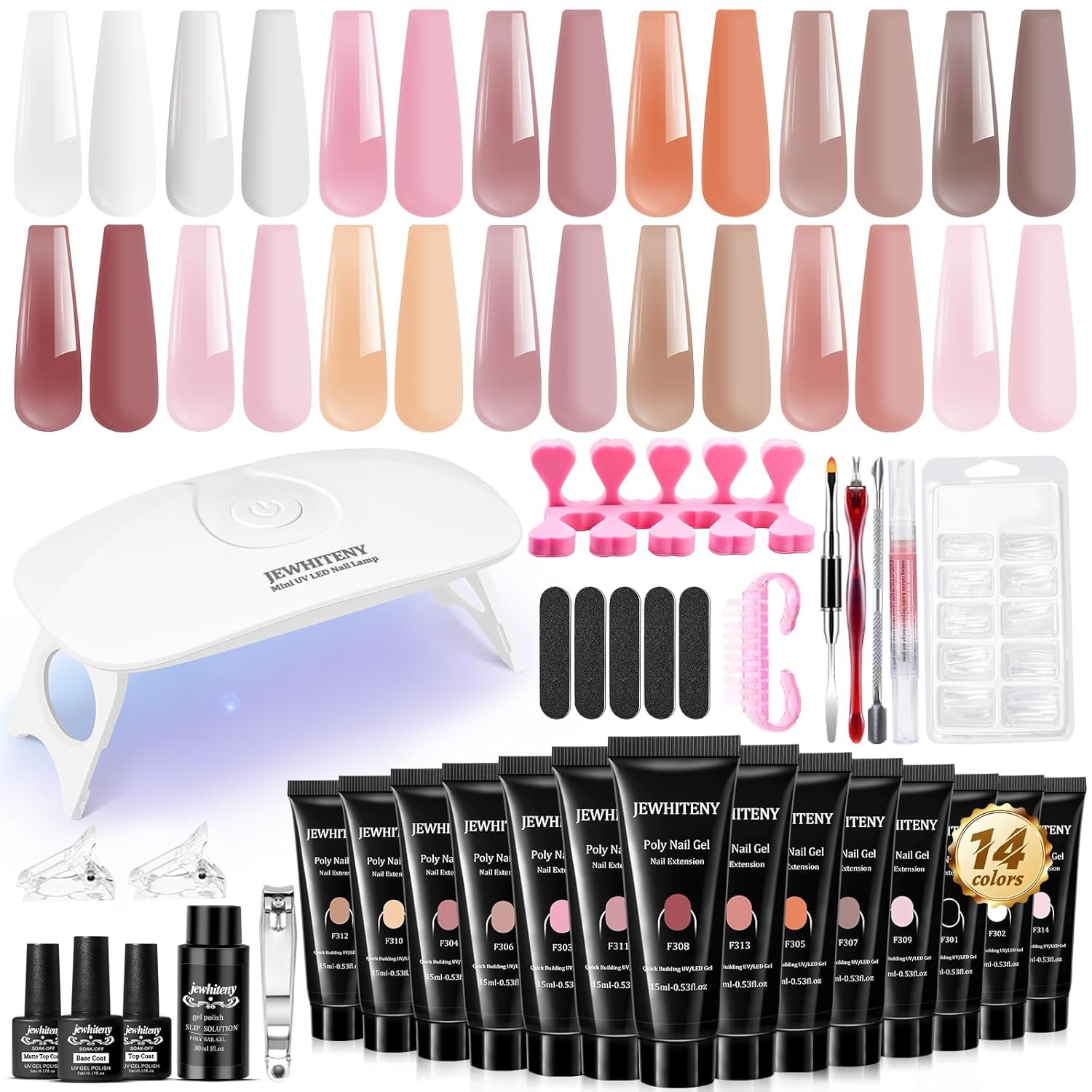JEWHITENY Poly Gel Nail Kit – Full Review & Application Guide