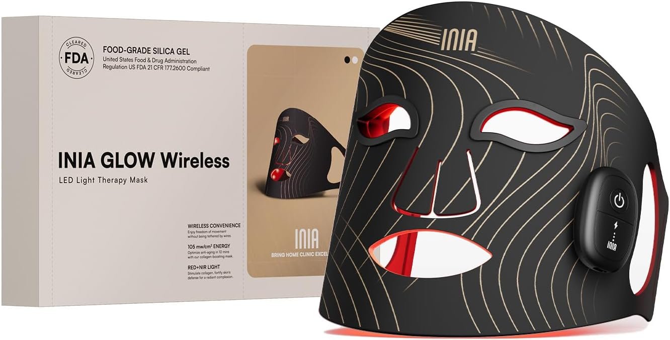 CurrentBody LED face mask for anti-aging and acne treatment with red light therapy