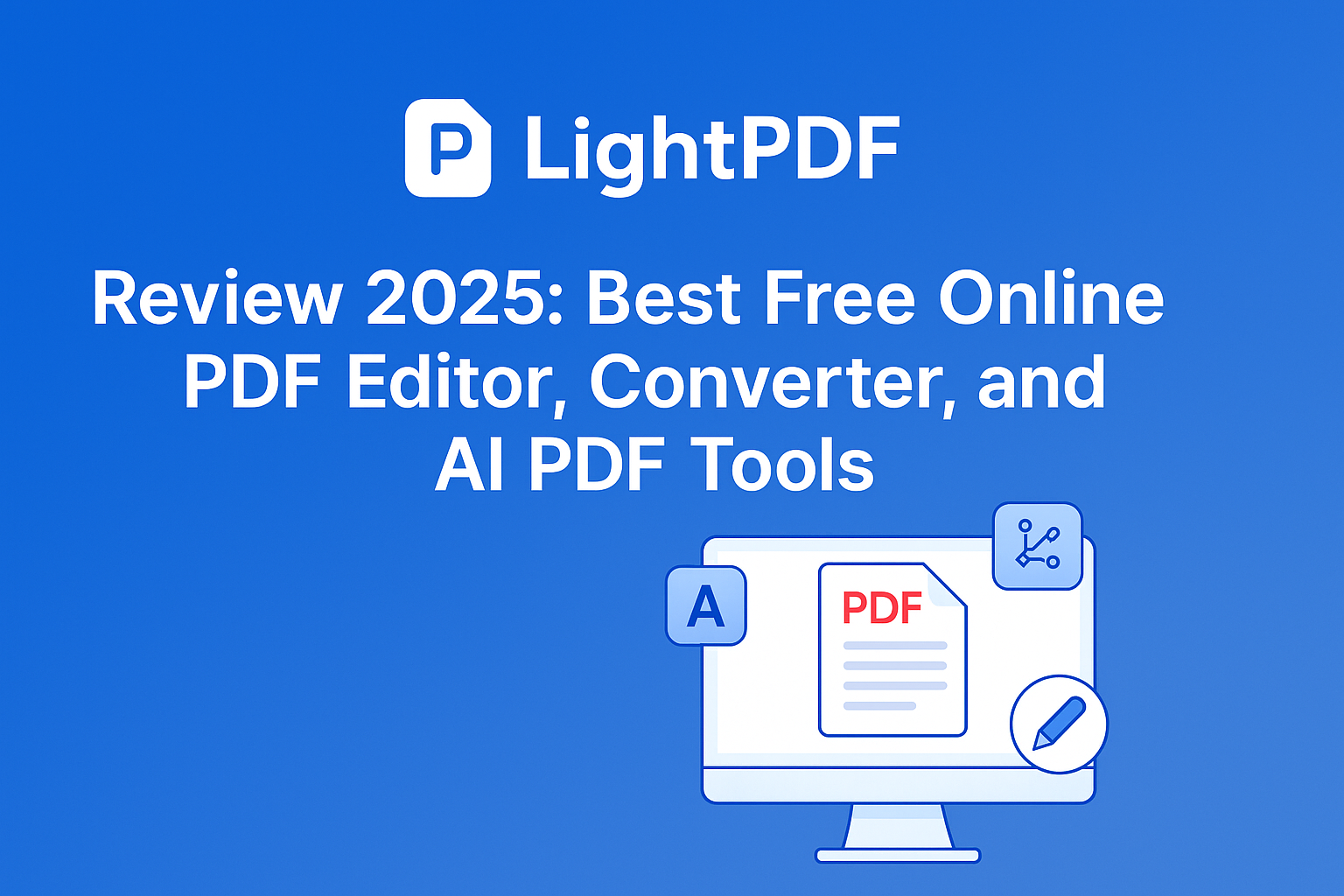 LightPDF online PDF editor and converter tools interface screenshot